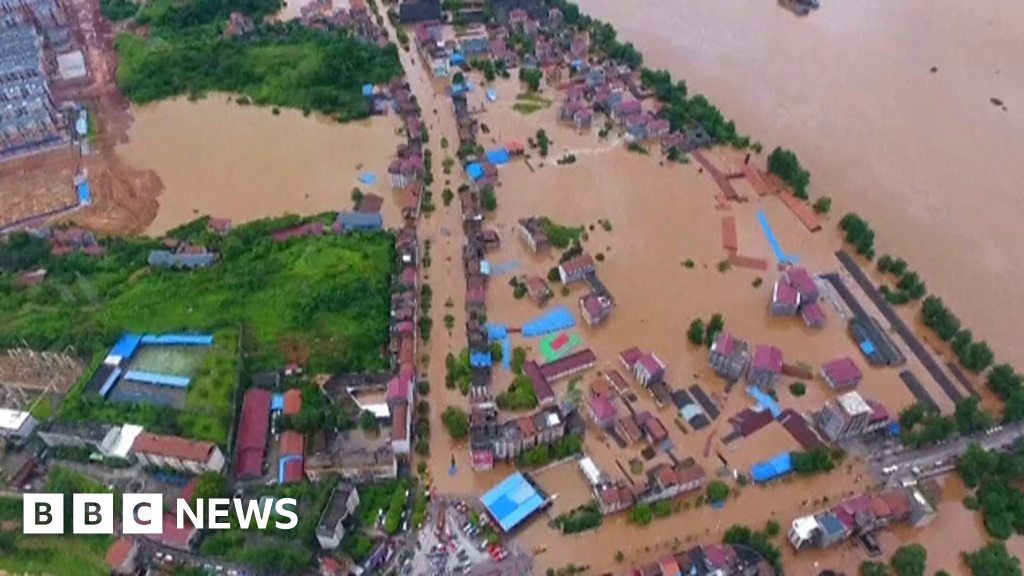 China floods Dozens killed, more than a million evacuated BBC News