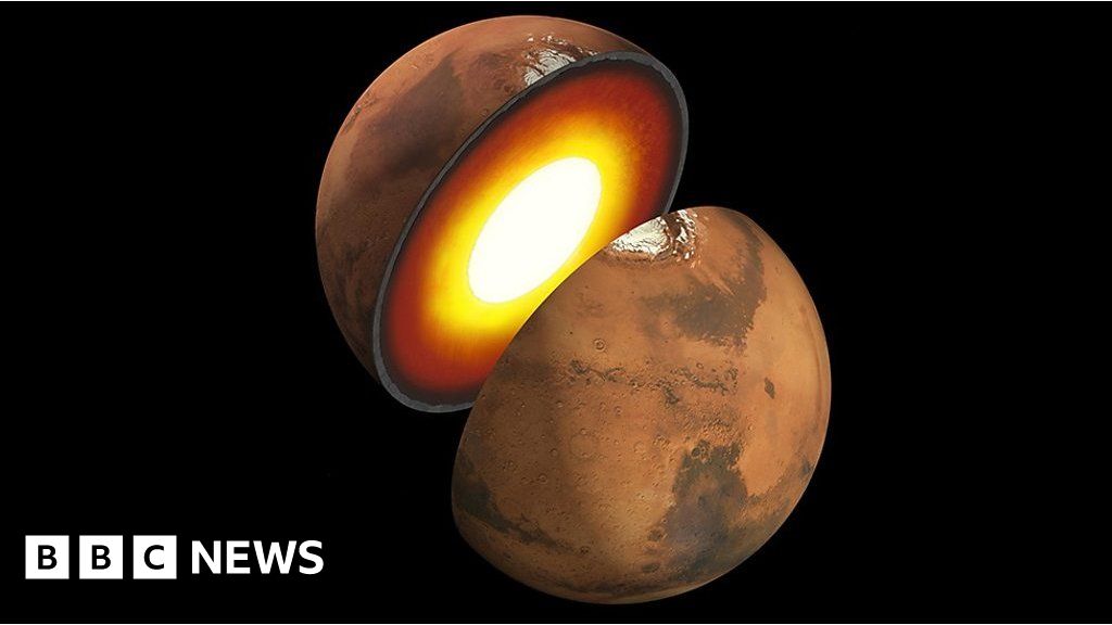 The Nasa-led mission reveals the average thickness of Mars' crust to be between 24km and 72km - somewhat thinner than had been expected. This is 
