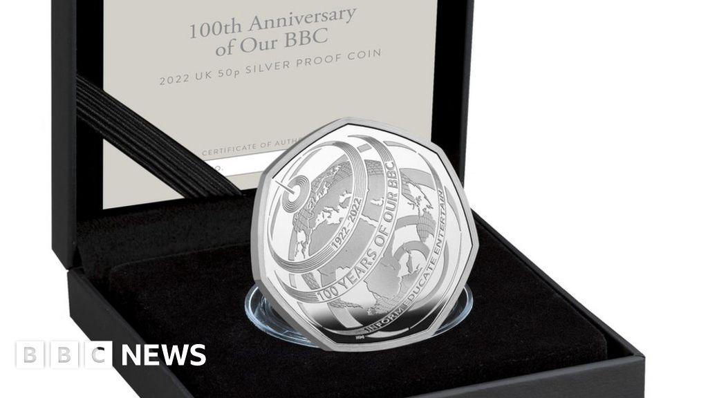 Queen features on new 50p coin marking BBC centenary