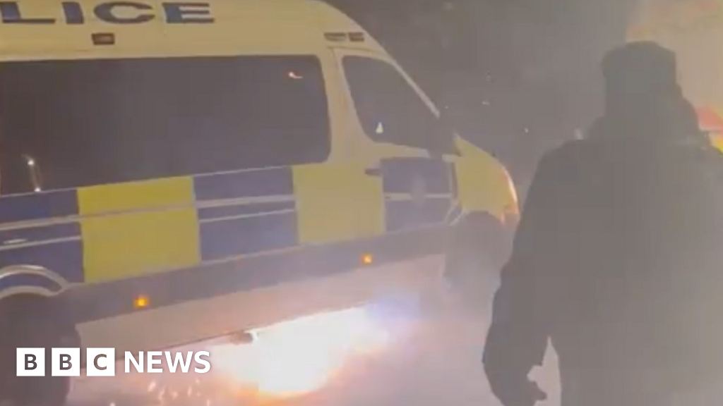 Fireworks Thrown At Emergency Service Workers On Bonfire Night Bbc News