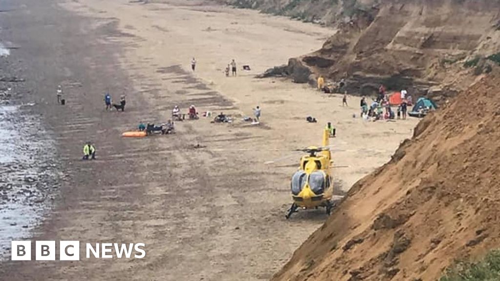 Woman hurt in Happisburgh beach cliff collapse