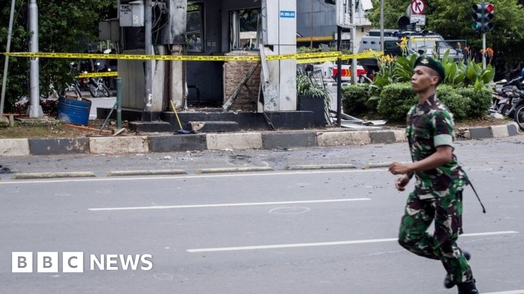 Jakarta Attacks Bombs And Gunfire Rock Indonesian Capital Bbc News