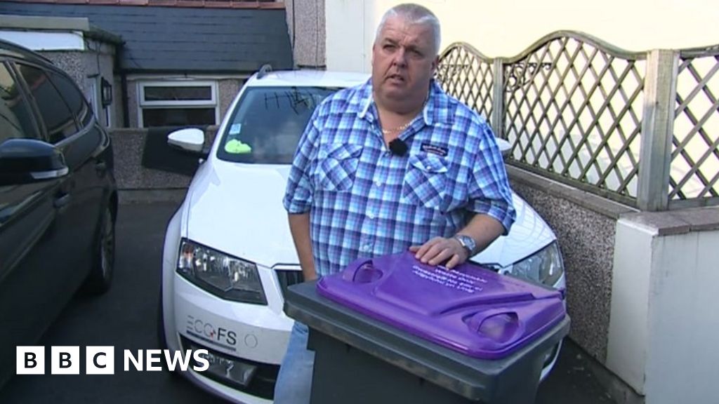 Torfaen council in wheelie bin removal row BBC News