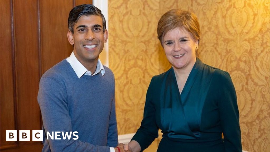 Rishi Sunak and Nicola Sturgeon hold private talks in Scotland