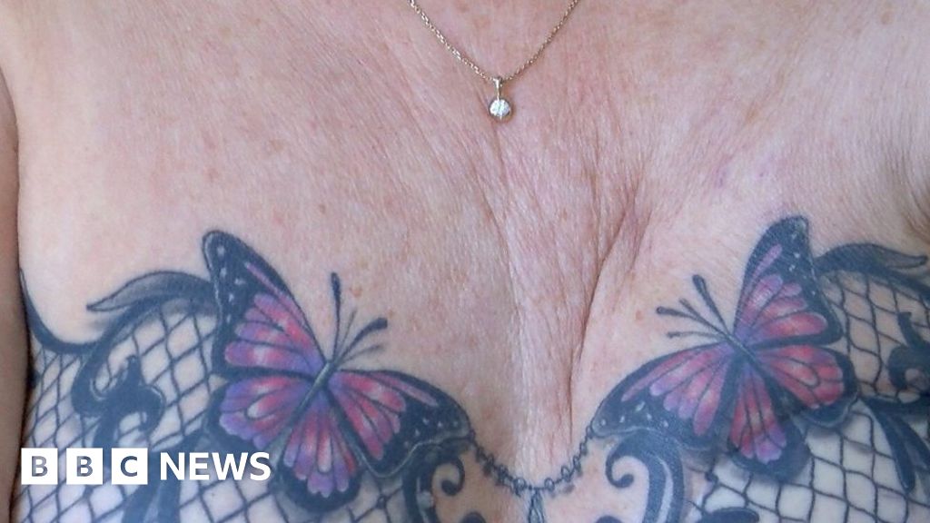 Bra tattoo changed woman's life after breast cancer - BBC News