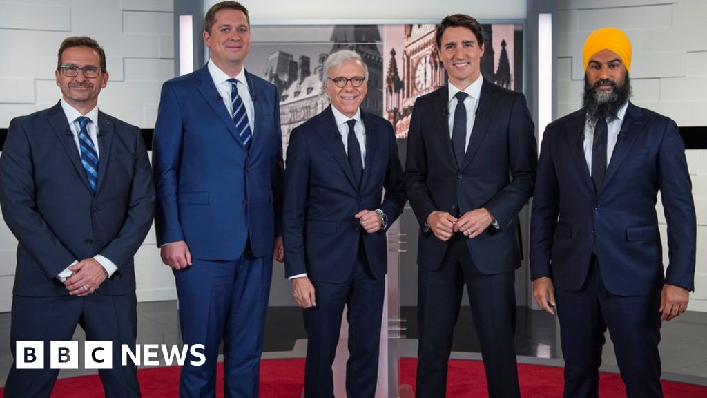 Canada election: Party leaders clash in first election debate