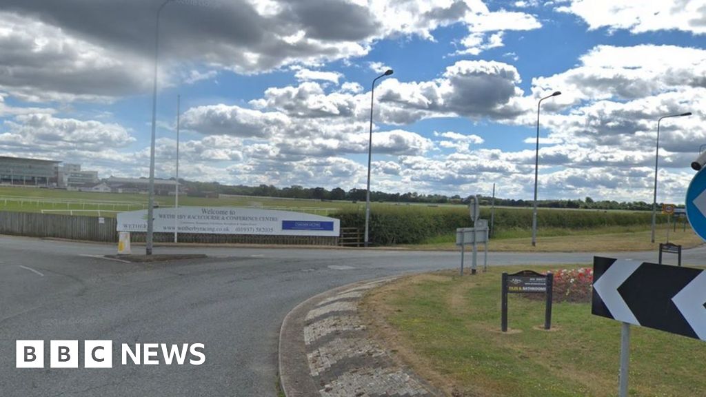 Man dies after being hit by car at Wetherby racecourse BBC News