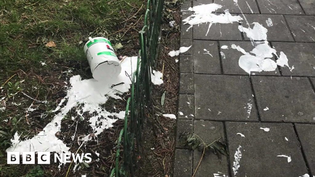 The man who takes photographs of white paint spills BBC News