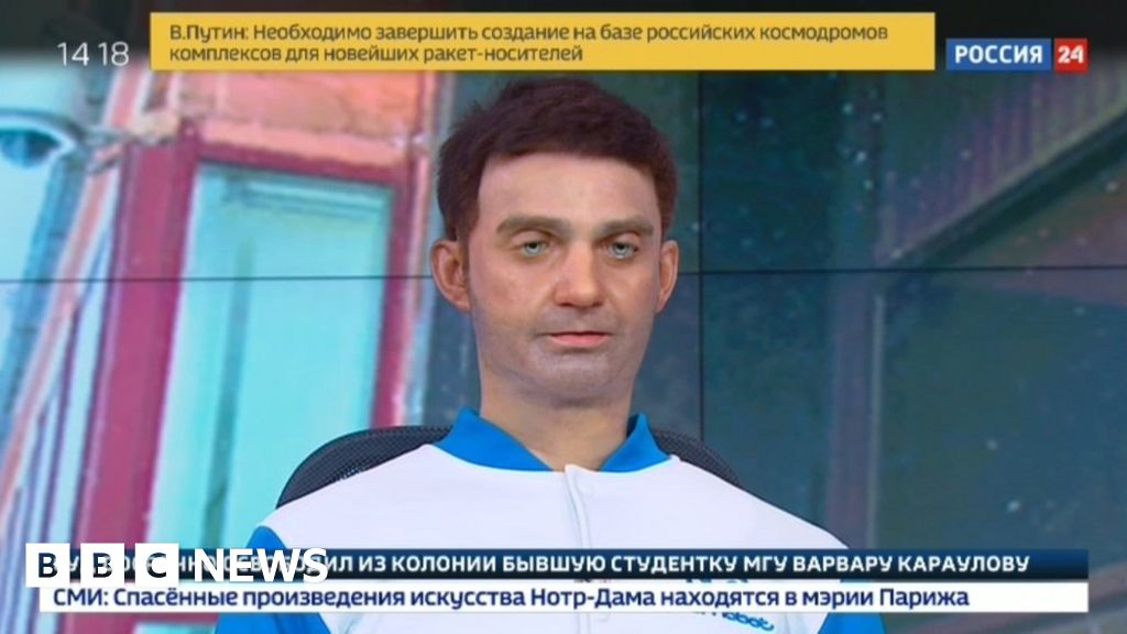 Robot news presenter causes a stir on Russian TV