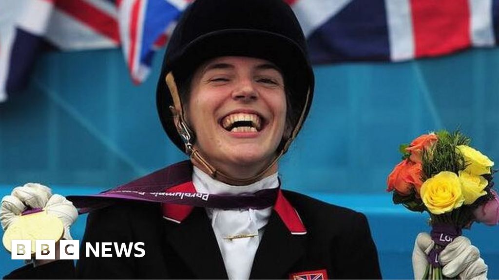 Paralympian Sophie Christiansen stuck on SWR train