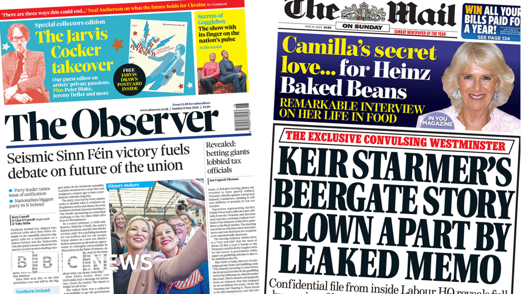 Newspaper headlines: Sinn Fein’s ‘seismic’ win and ‘leaked’ Beergate memo