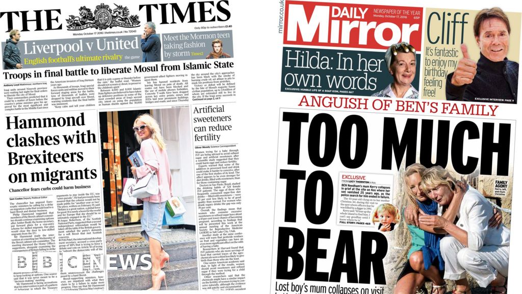 Newspaper headlines: Brexit fall-out and 'millions in inadequate homes ...