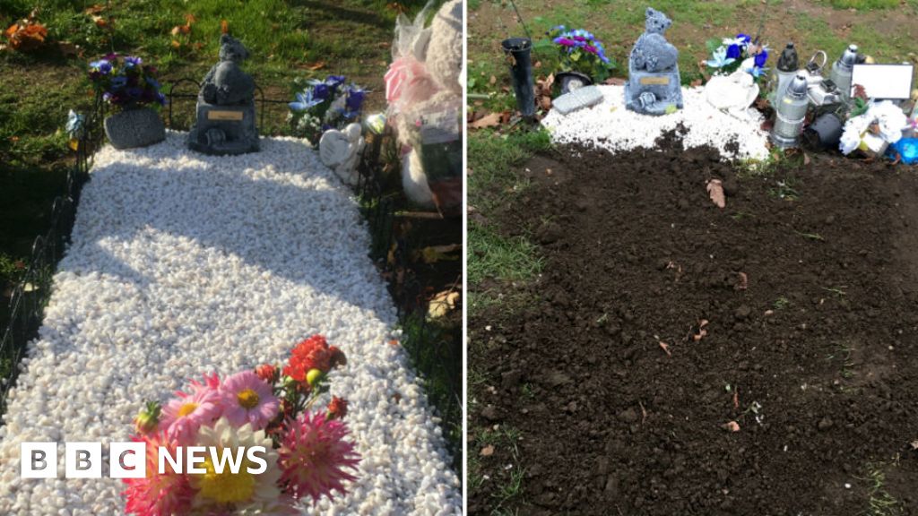 Wilford Hill Cemetery Son S Grave Decorations Dumped In Bags