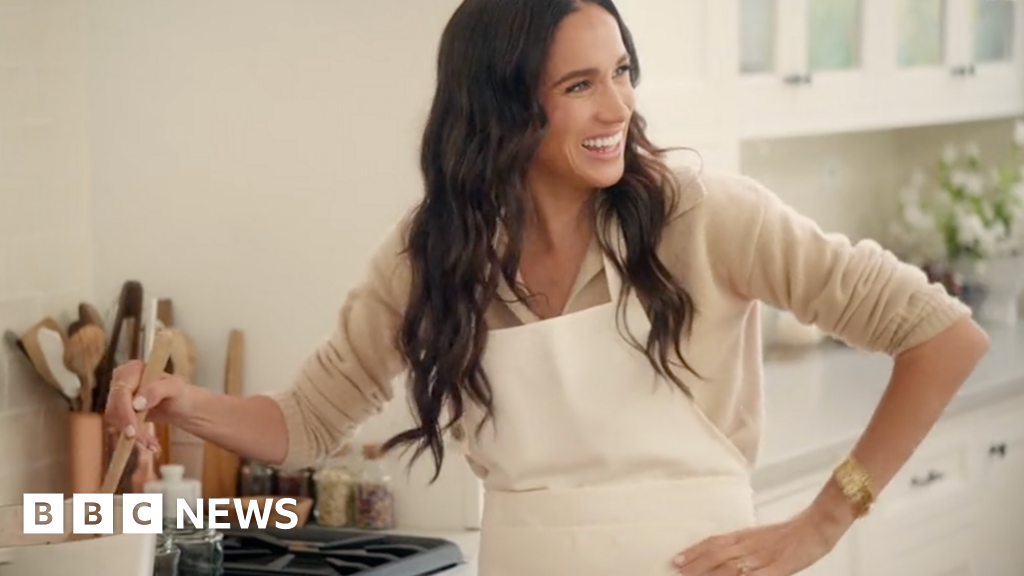 All smiles in Meghan's relentlessly upbeat TV series