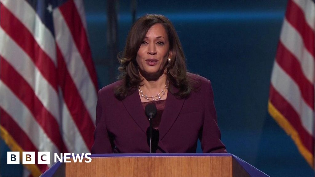 Kamala Harris At Dnc 2020 There Is No Vaccine For Racism Bbc News 
