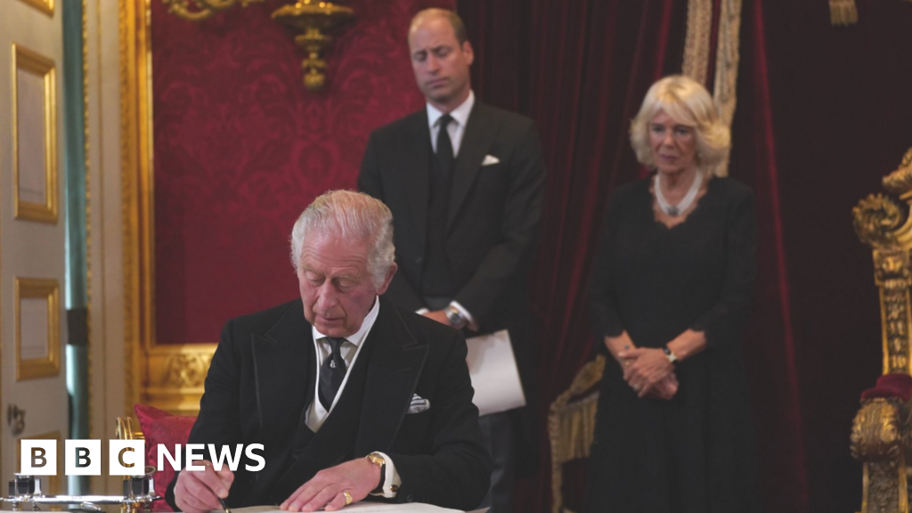 Charles formally confirmed as king in first televised ceremony