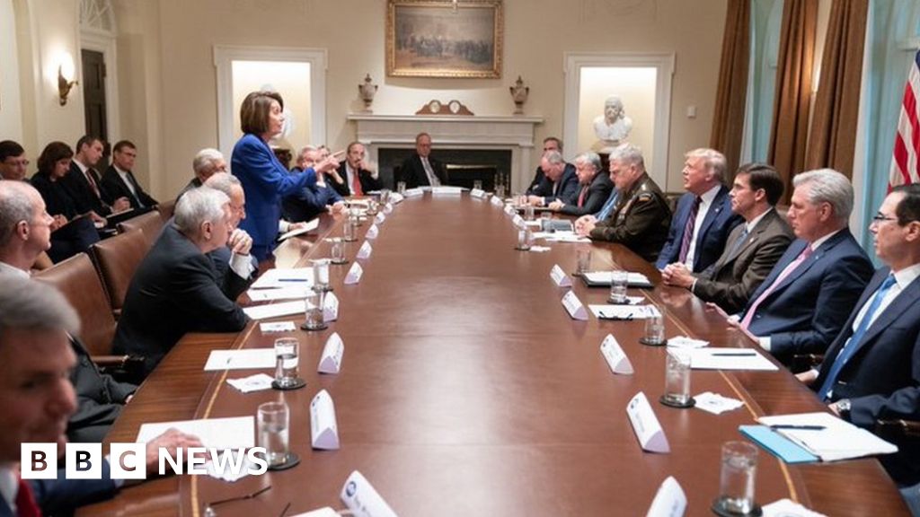 Trump And Pelosi The Meltdown Photo Showing Washington Divides Bbc