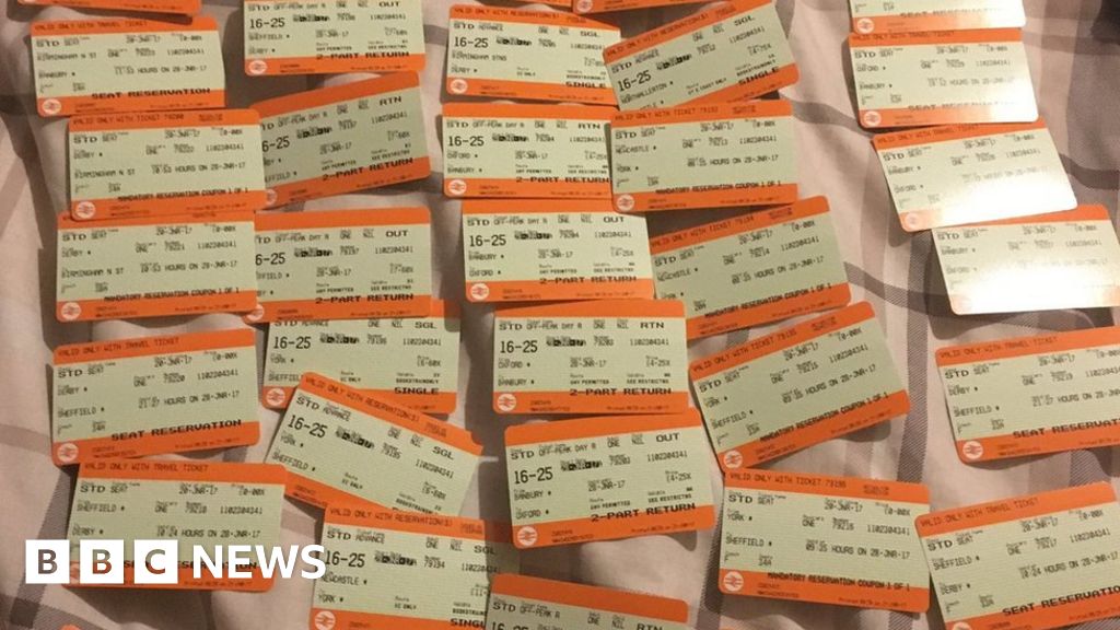 More than 50 tickets for Mr Heywood's rail journey