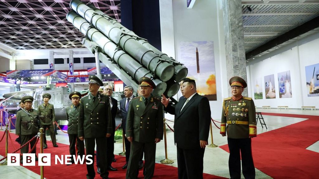 North Korea: Kim Jong Un shows off missiles to Russia defence chief Shoigu