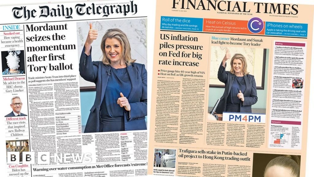 Newspaper headlines: Mordaunt ‘seizes momentum’ and ‘rattles rivals’