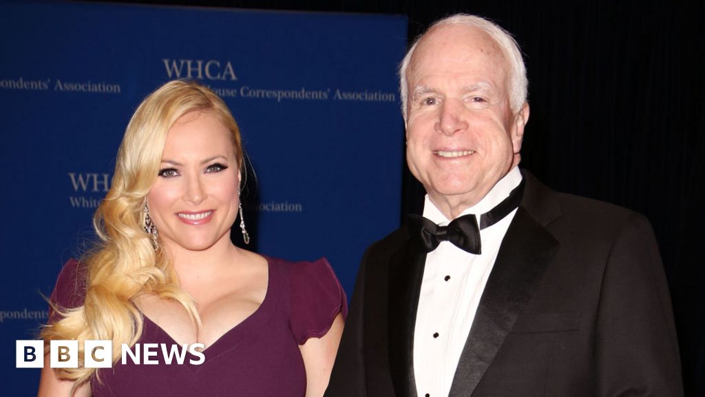 Joe Biden comforts John McCain's daughter over cancer BBC News