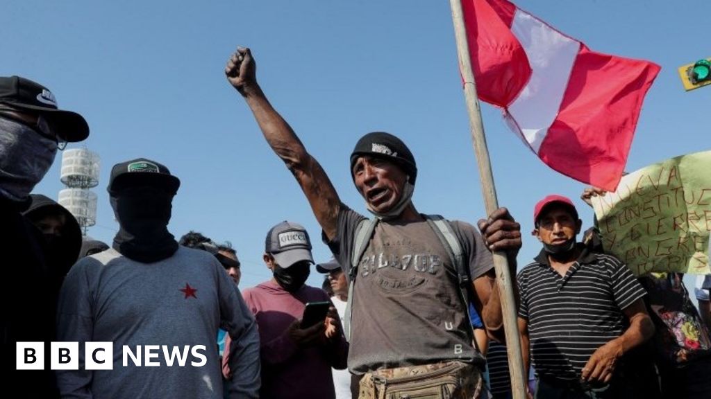 Peru president imposes curfew after fuel protests - BBC News