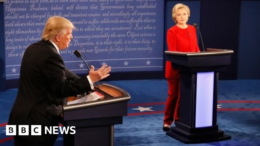 Presidential Election Debate Trump And Clinton Clash Bbc News 5228