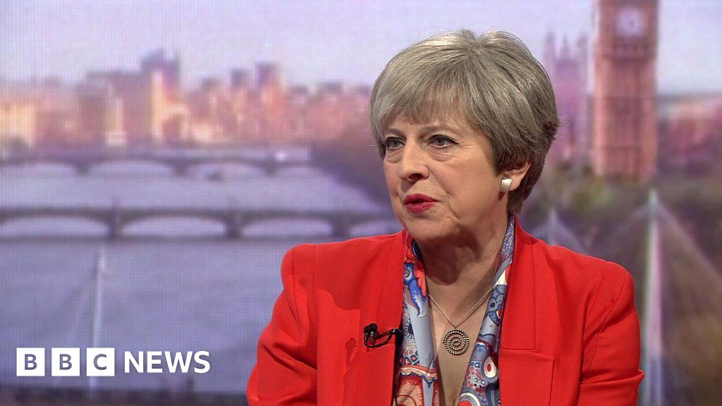 General Election 2017 Theresa May Denies Robotic Message Bbc News 6950