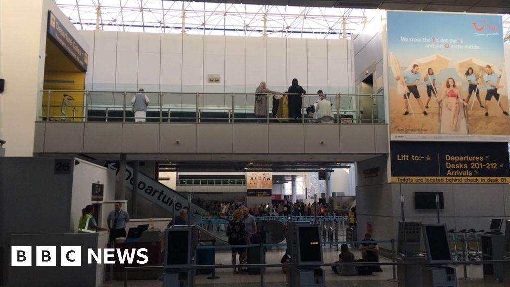 Manchester Airport Disrupted By Power Cut Bbc News