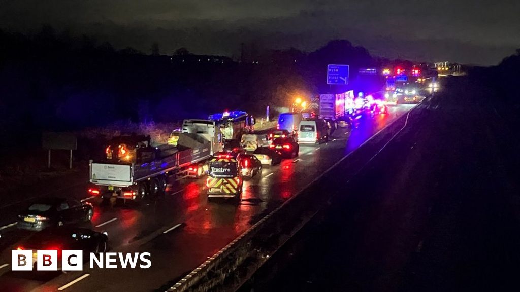 Leicestershire Wrong way driver killed in crash with lorry on M1