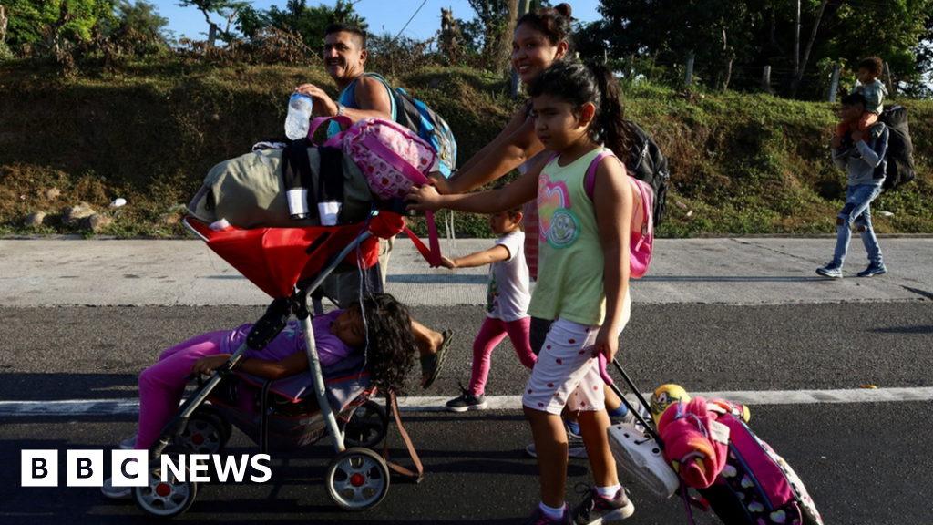 Thousands join huge migrant caravan in Mexico ahead of Blinken's visit