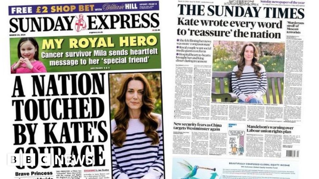 The Papers: Kate 'reassures nation' and 'murderous' Moscow attack