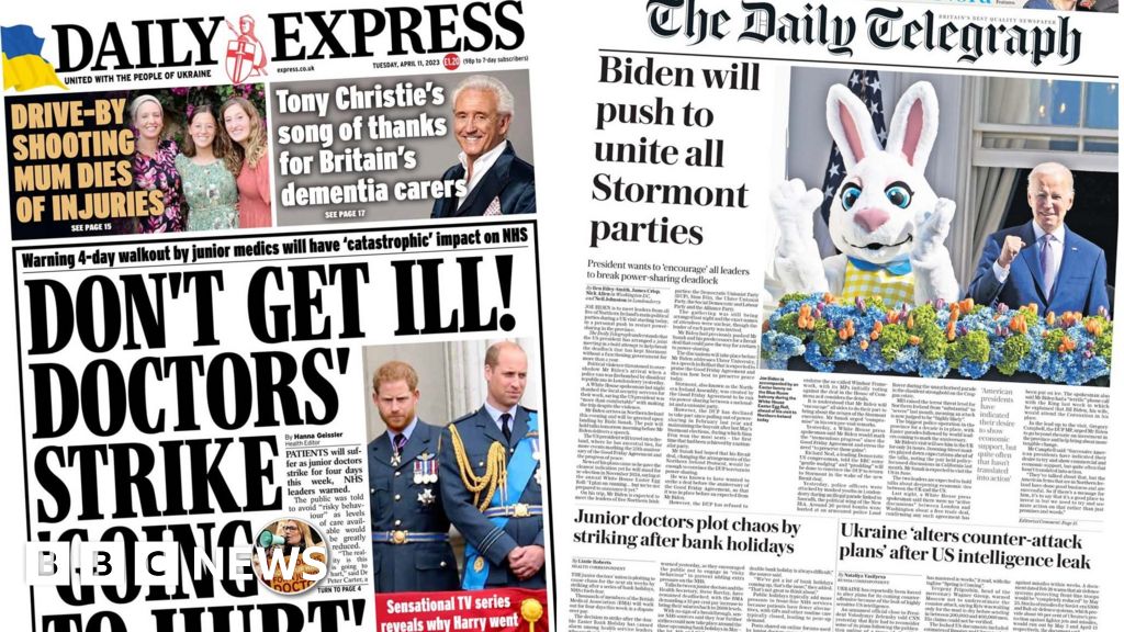 Newspaper headlines: NHS strike ‘going to hurt’ and Biden’s Stormont hope