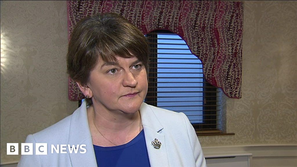 Arlene Foster Could Not Recommend What Was On The Table Bbc News