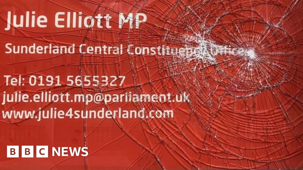 Windows smashed at Sunderland Central MP candidate's office