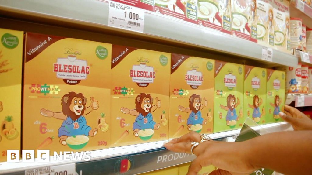 Making instant baby food in Cameroon BBC News