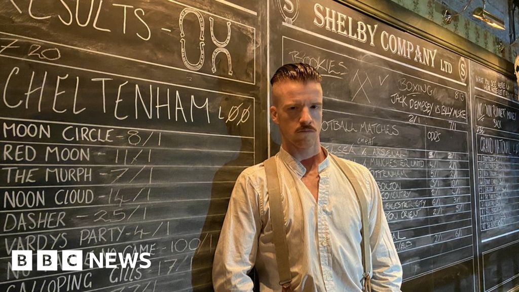 Cheltenham star in new immersive Peaky Blinders show - BBC News