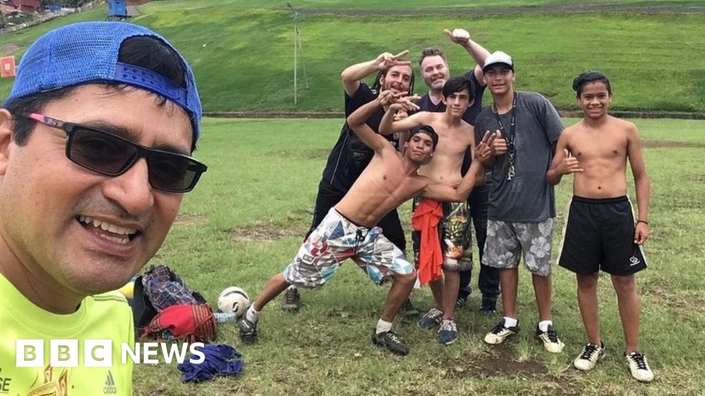 Football Fans Epic Challenge To Play 80 Games Around The World Bbc News