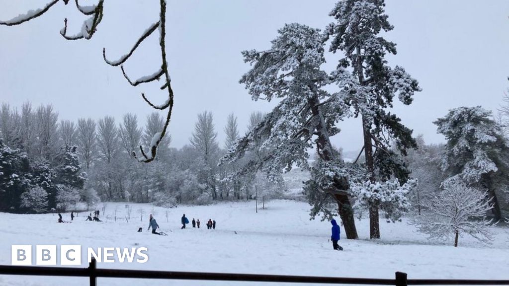 West of England residents wake up to covering of snow