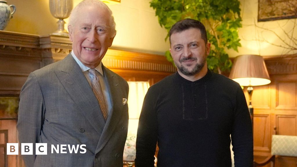 Volodymyr Zelensky mendapat resepsi hangat dari King Charles di Sandringham