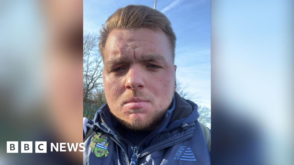 Chertsey Town FC fan cycling to every away match