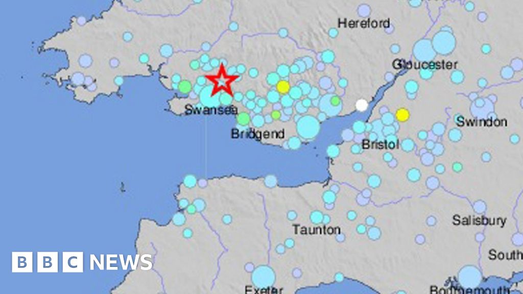 Earthquake felt across much of England and Wales