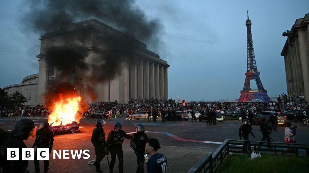 Hundreds arrested and police injured after Champions League riots in France