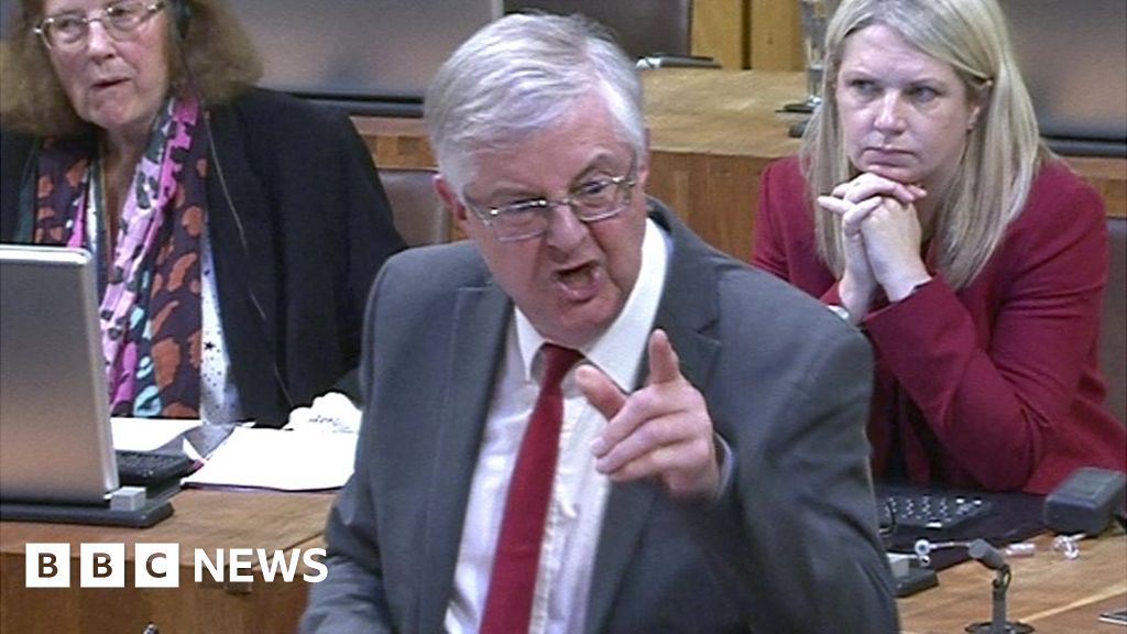 Wales' First Minister Mark Drakeford loses temper with Tories in Senedd
