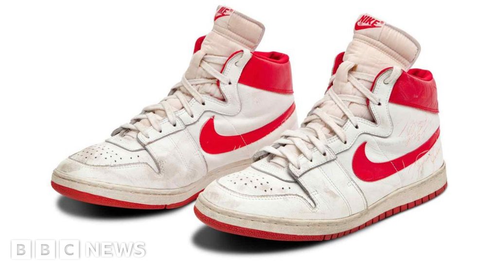 Michael Jordan s trainers sell for record $1. 47m at auction