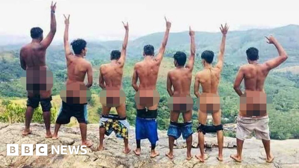 Bare bums stir trouble at sacred site