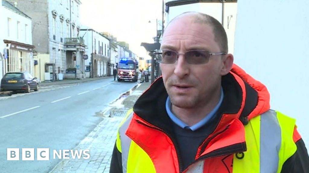 Water pouring into Beaumaris 'frightening' BBC News