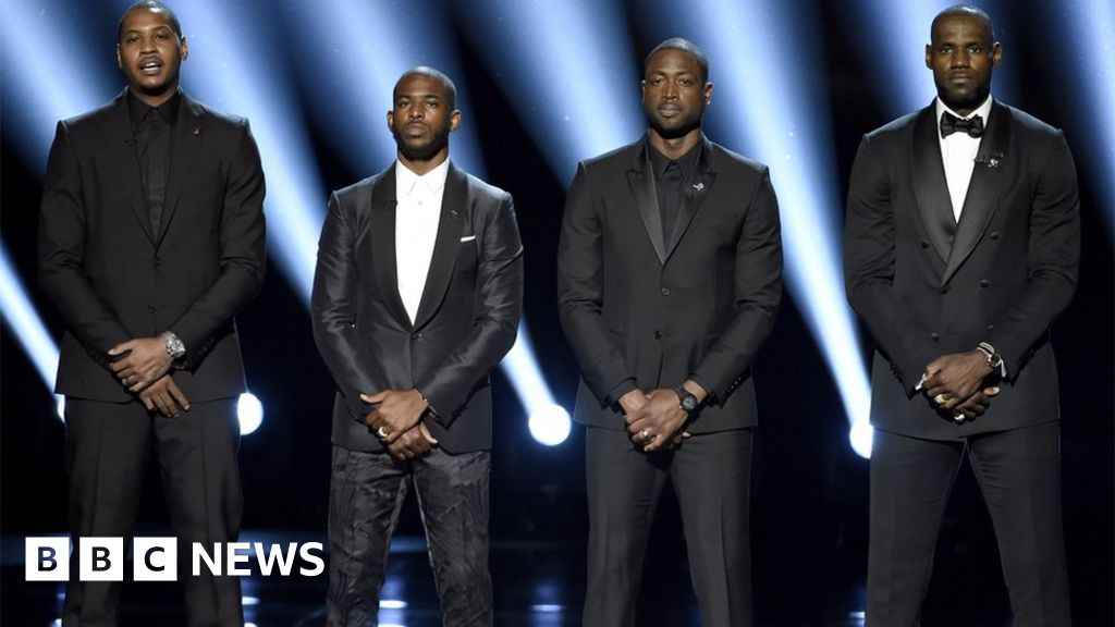 NBA stars call for social change at ESPY Awards - BBC News