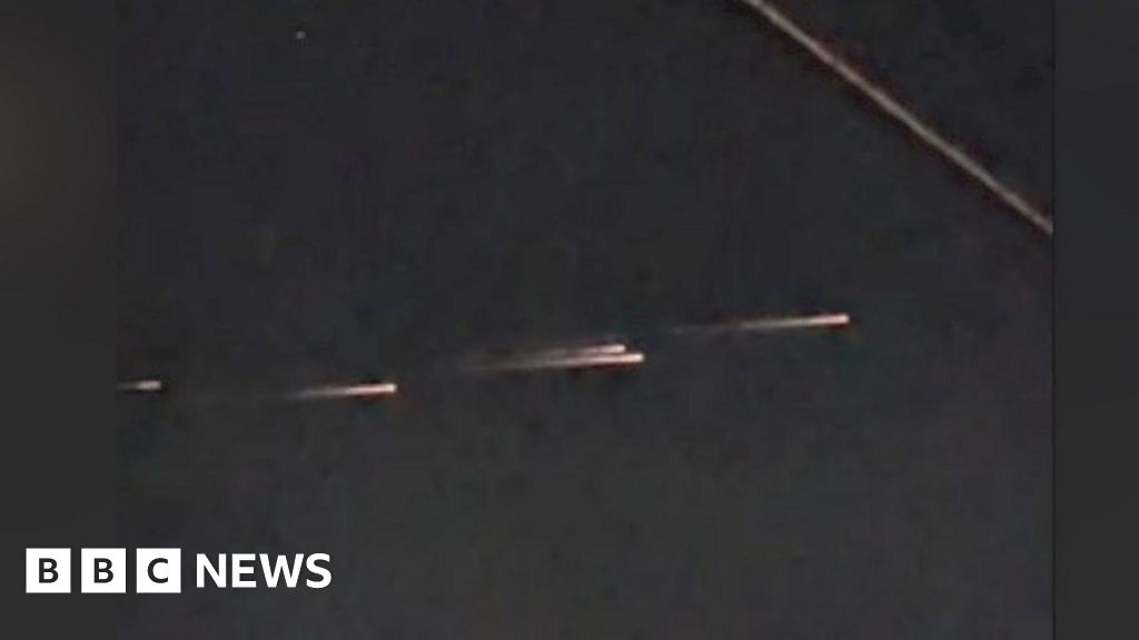 'What is that?' Space junk seen flying over California