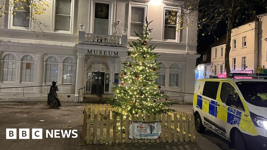 Basingstoke residents criticise 'pathetic' Christmas tree